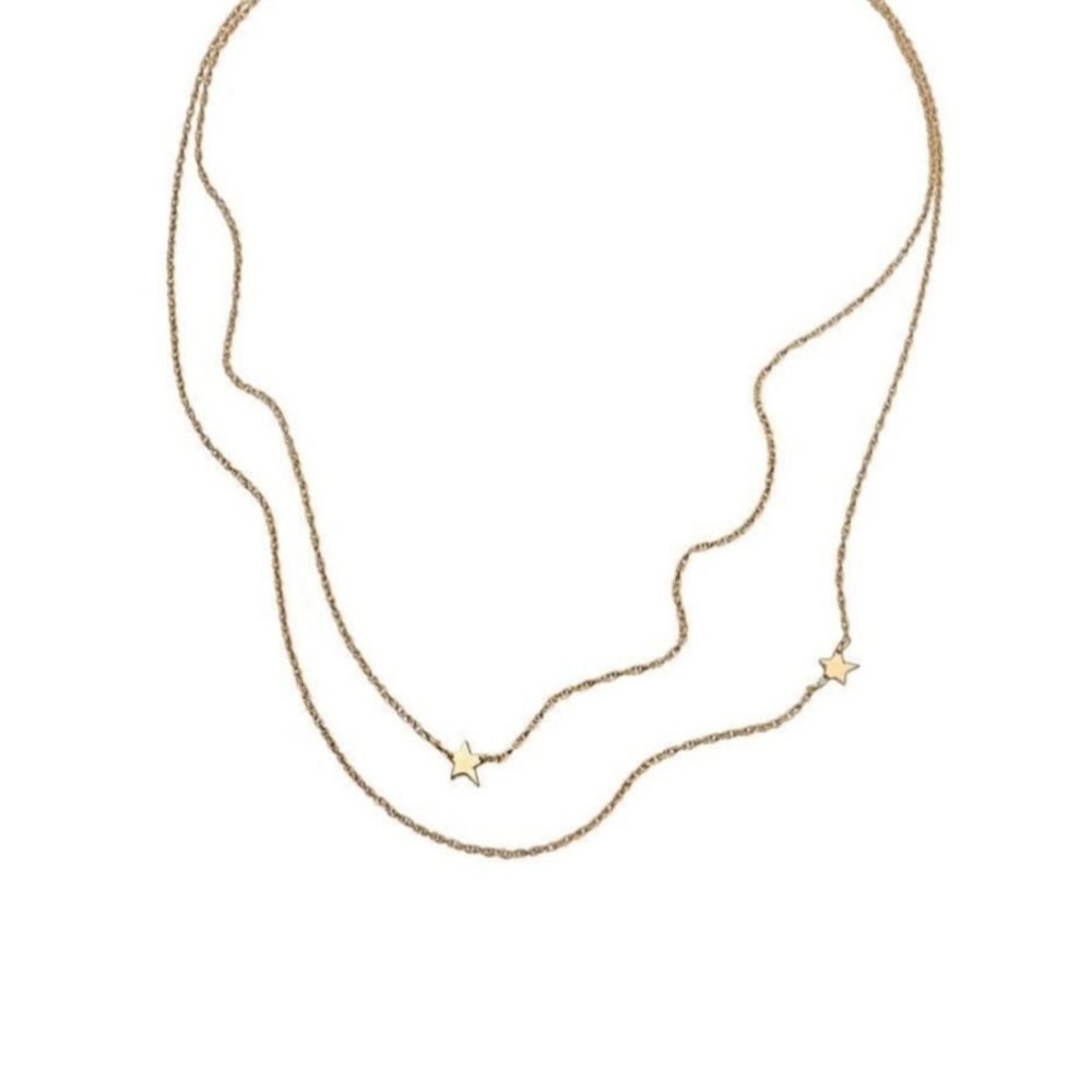*NWT* Jennifer Zeuner Gold Tone Star Necklace